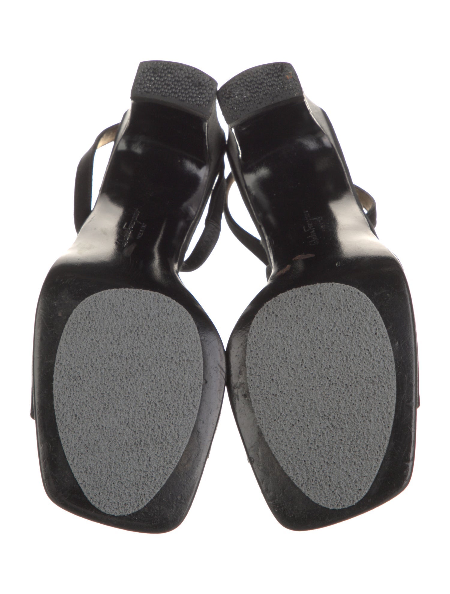 Salvatore Ferragamo Satin Slingback Sandals